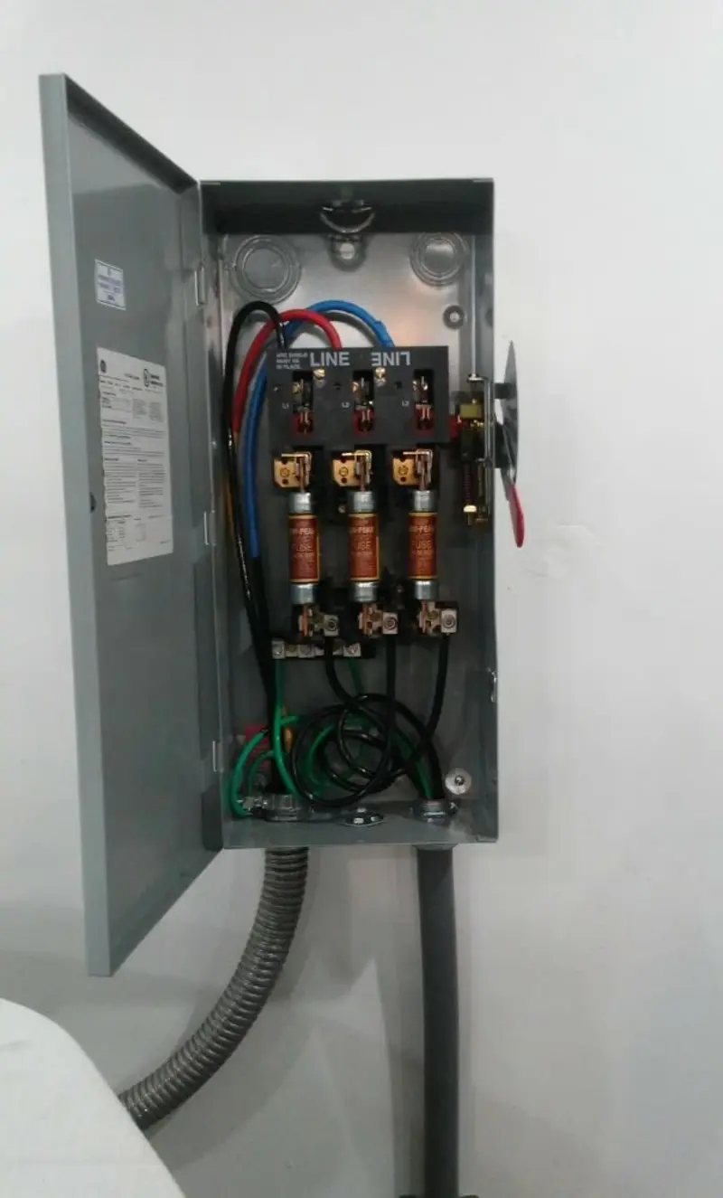 Three-phase disconnect switch installed for Electrical Wiring & Rewiring in East Hampton